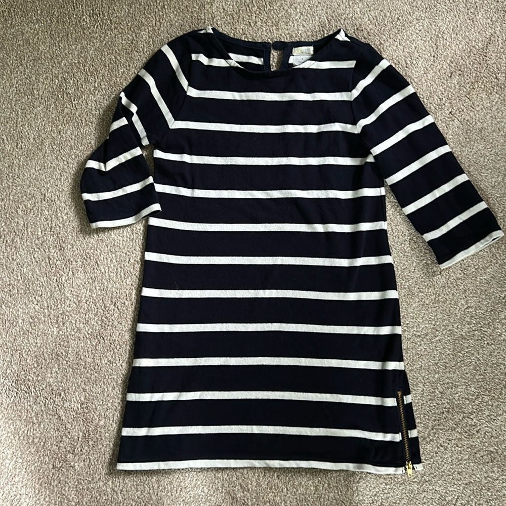 Crewcuts Navy Stripe  girls knit Dress
